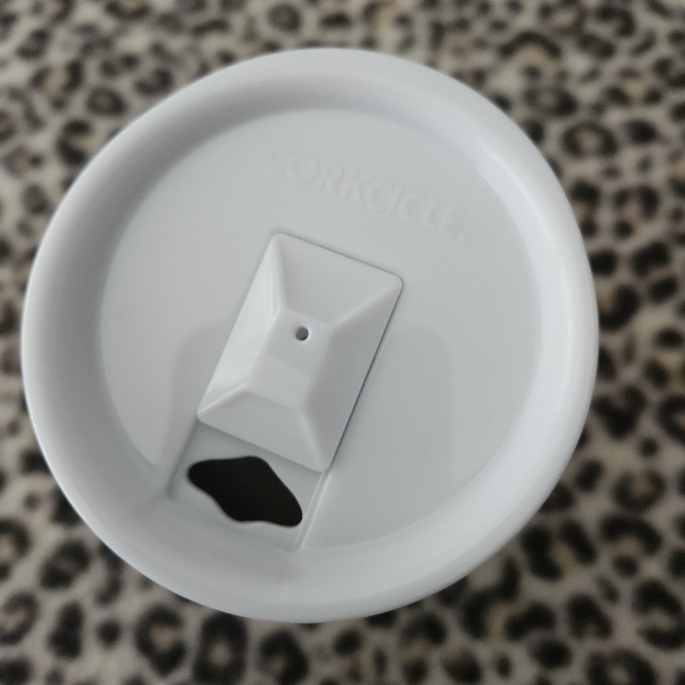 Corkcicle Monodot White And Black Stemless Cup Insulated Wine Tumbler, Like New - Picture 6 of 7